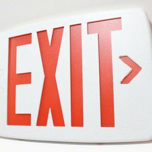 Lithonia Lighting Exit Sign with Face Plate